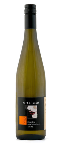 Mouth Wines Pinot Gris 2108, a natural wine, Vegan friendly